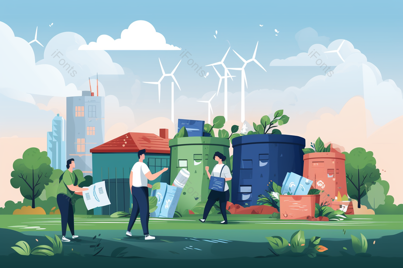 世界卫生日文明城市垃圾分类公益春季,插画/手绘图,插画/手绘图库,插画/手绘图下载,插画/手绘